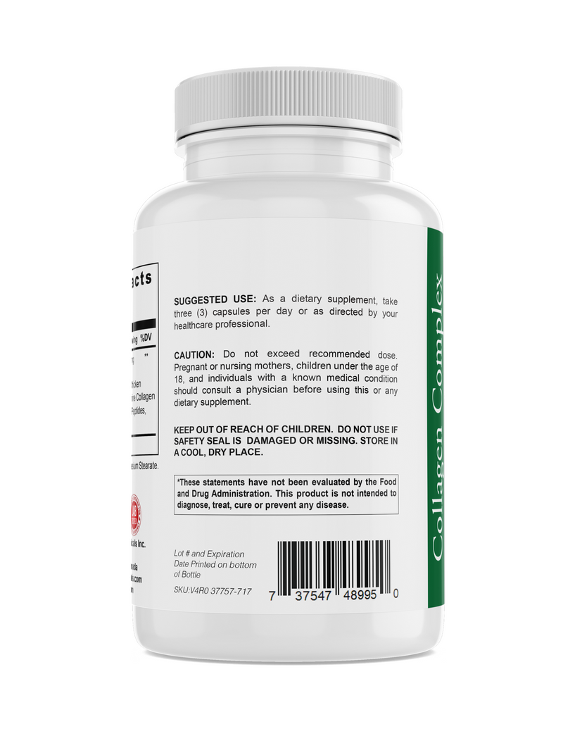 N & N Collagen Complex Premium Formula bottle promoting skin elasticity and joint health.